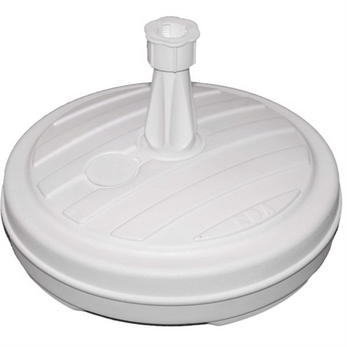 Parasollfot, vit plast